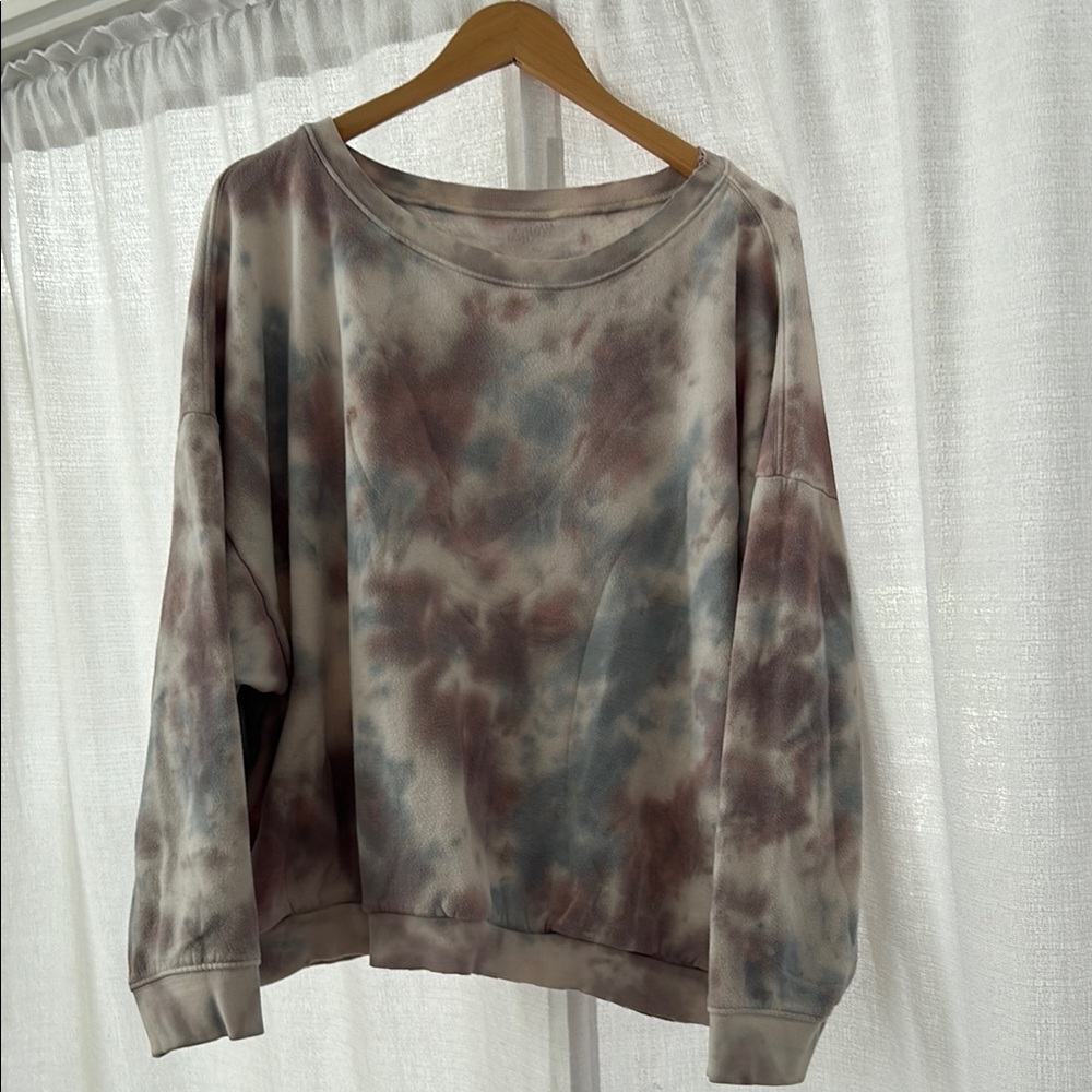 Free People Intimates Tie-Dye Crewneck